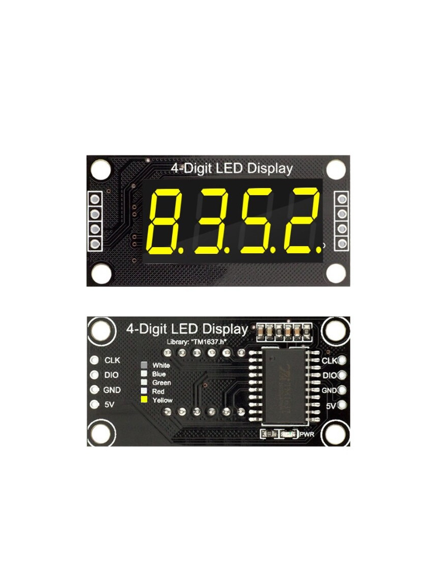 module-d-affichage-led-tm1637-pour-arduino-4-chiffres-7-segments-056-pouces module-d-affichage-led-tm1637-pour-arduino-4-chiffres-7-segments-056-pouces