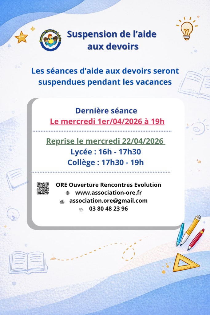 Suspension de l’aide aux devoirs (2)