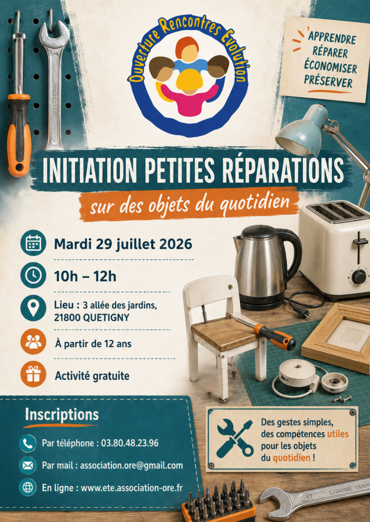 29 juillet - Initiation bricolage